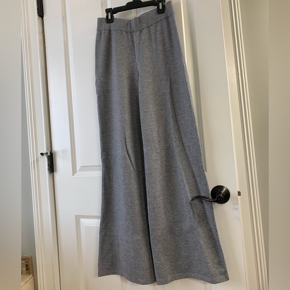 Express Super High Waisted Supersoft Sweater Wide Leg Pant - Picture 6 of 10